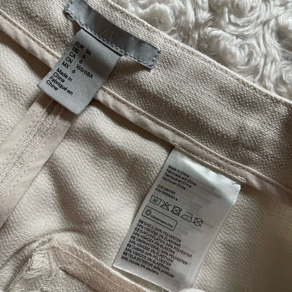 H&M Old Money High-Waisted Classy Summer Shorts Sz 6 - Picture 3 of 6